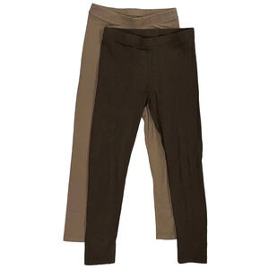 NWOT Lot of 2 Girls’ Leggings | Size M | Black & Dark Gray